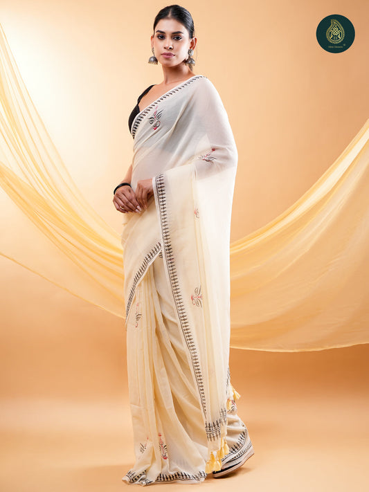 Devi Dhrithi - Beigh Mul Cotton Saree