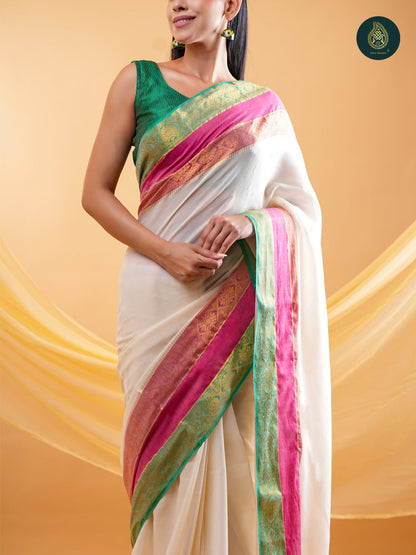 Saanjh Sutra - Mangalagiri Mul Cotton Loom Saree