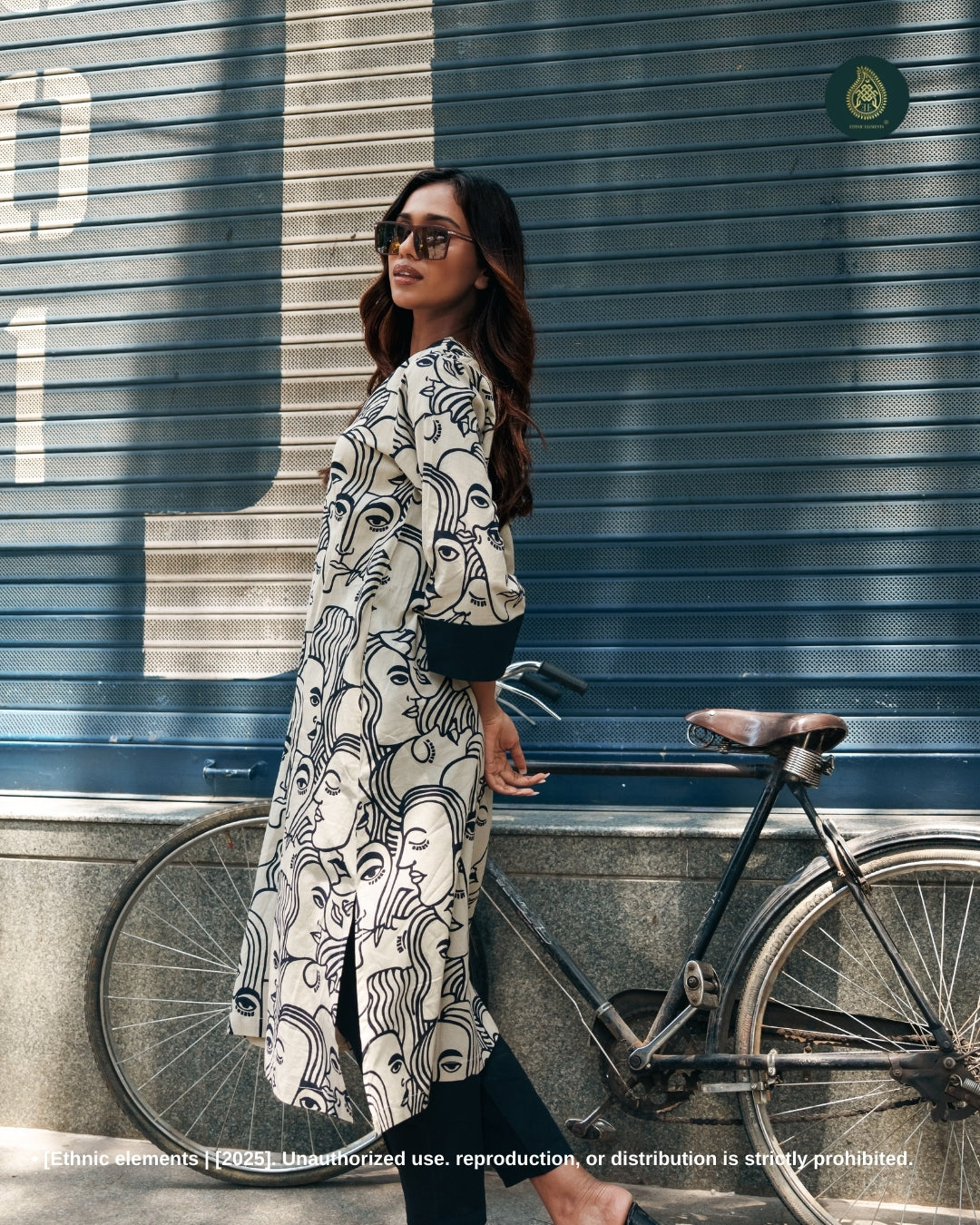 Stitched 2Pc Cotton Suit Set - Ink Whim