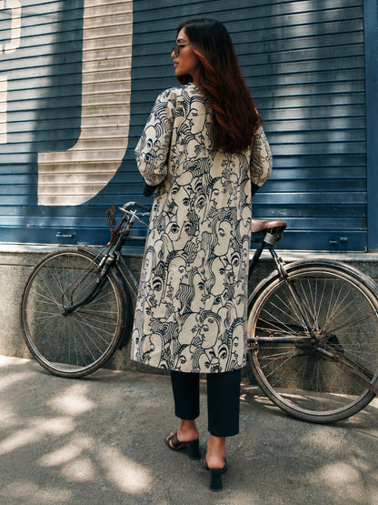 Stitched 2Pc Cotton Suit Set - Ink Whim