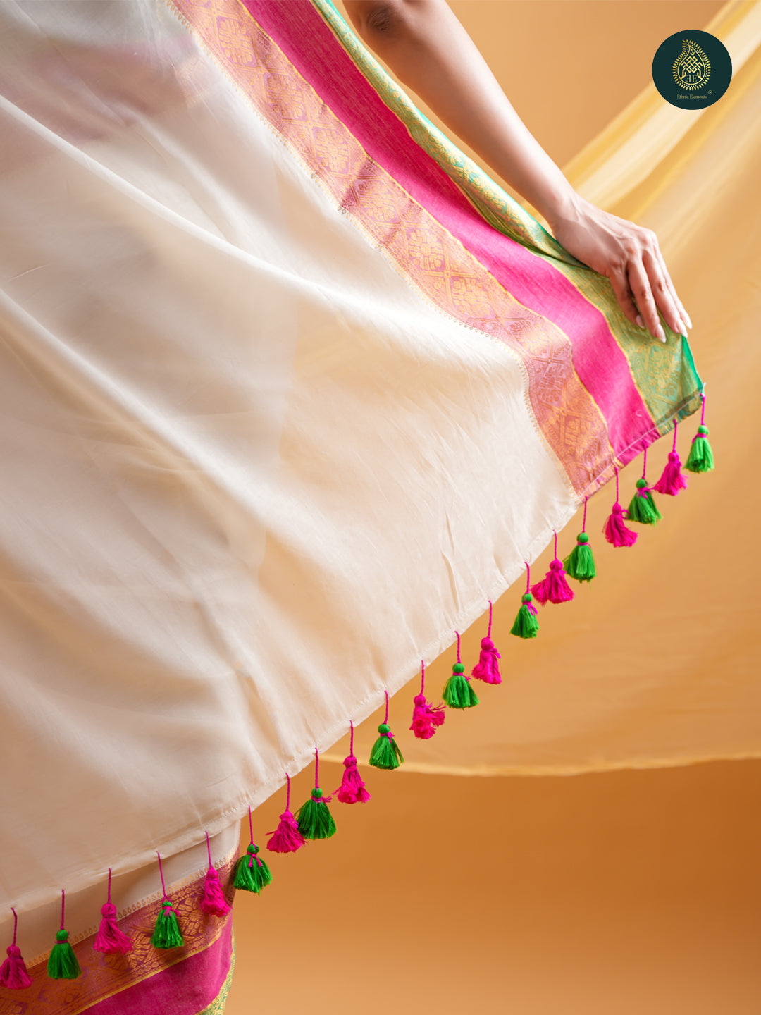 Saanjh Sutra - Mangalagiri Mul Cotton Loom Saree