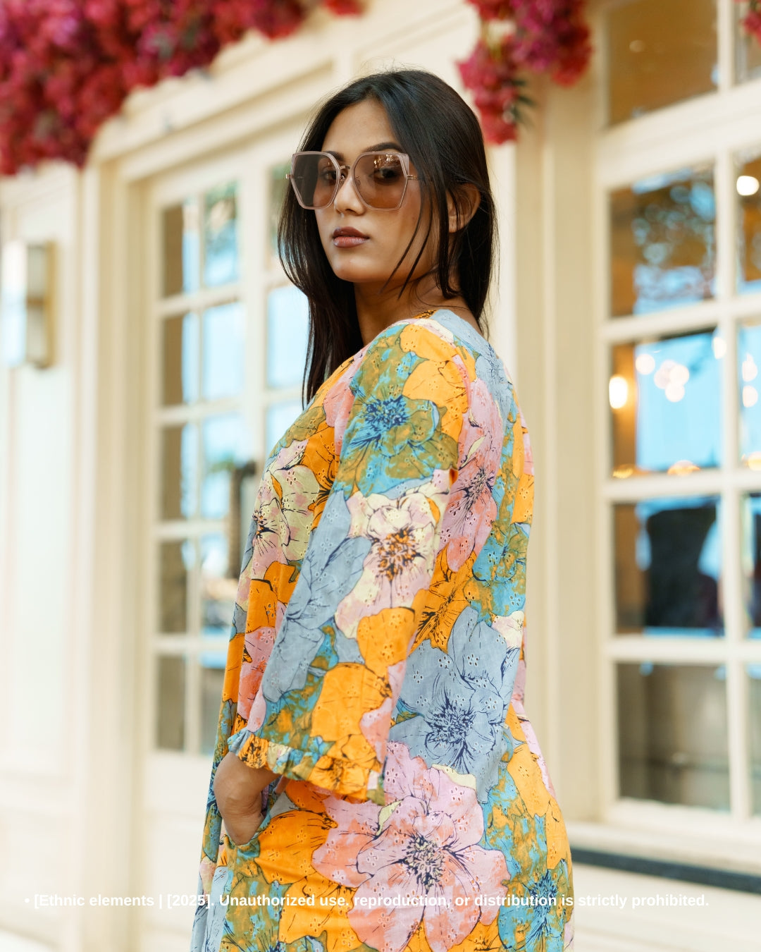 Stitched 2Pc Cotton Suit Set - Reverie Bloom