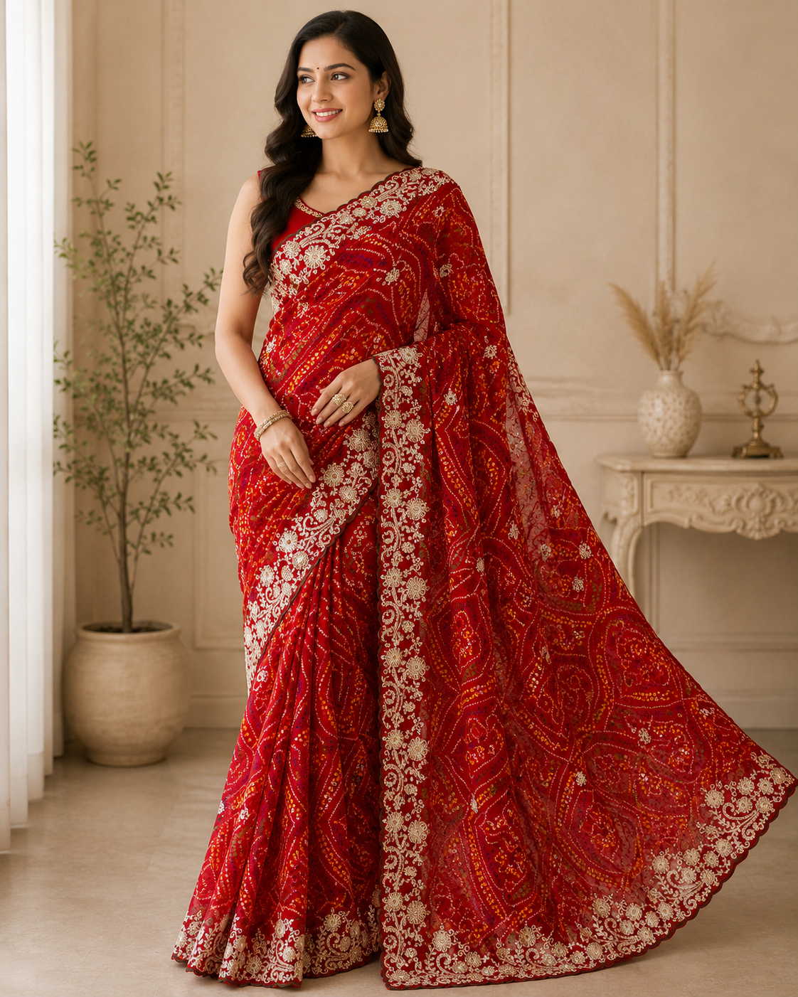Naarira Aaradhitaa Georgette Georgette Sarees