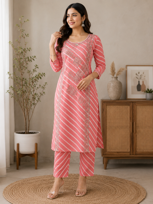 Naarira Cotton Sequin kurti