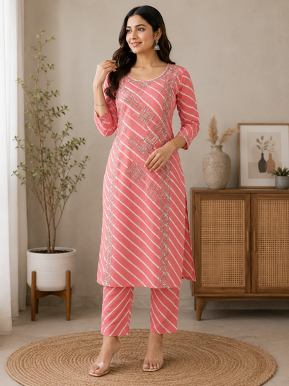 Naarira Cotton Sequin kurti