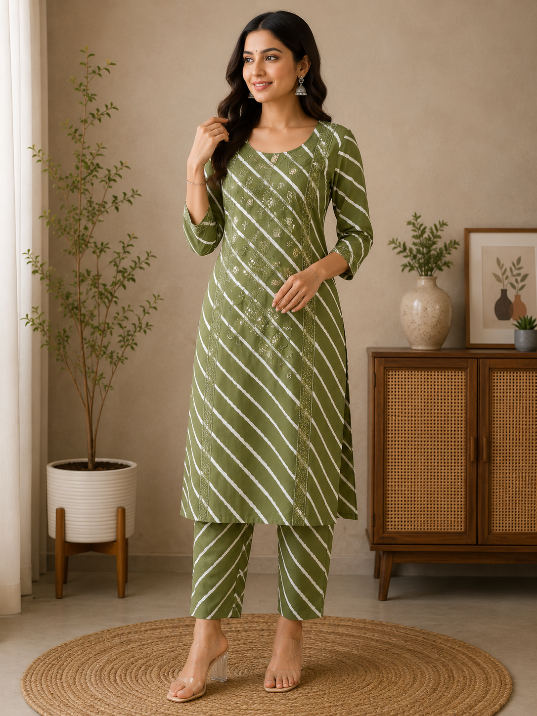 Naarira Cotton Sequin kurti
