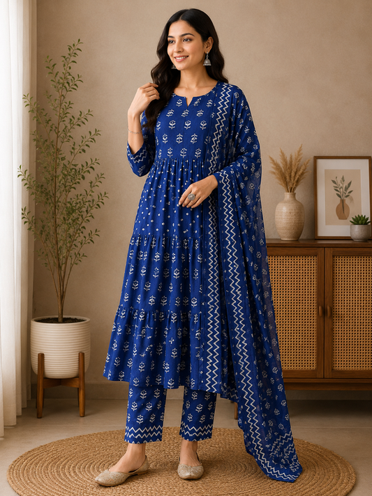 Naarira Cotton tulip Printed Suits