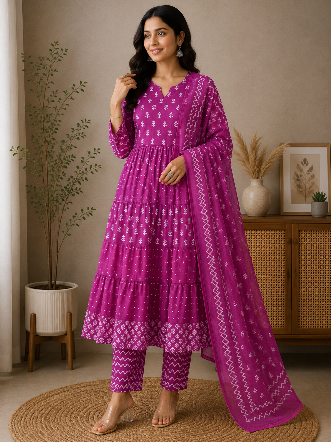 Naarira Cotton tulip Printed Suits