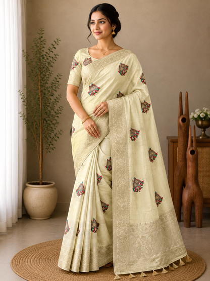Naarira Sanyukta Pure Viscos Party Wear Sarees