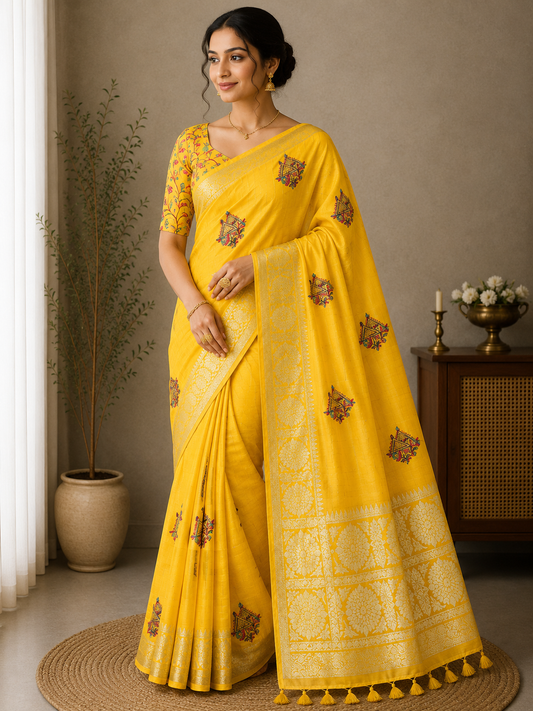 Naarira Sanyukta Pure Viscos Party Wear Sarees