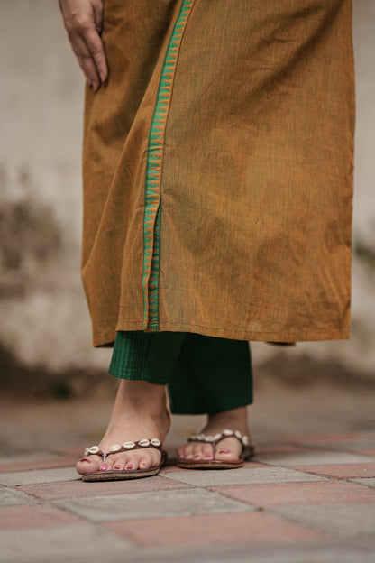 Gold Coast Stitched 2Pc Mangalgiri Cotton Suit Set