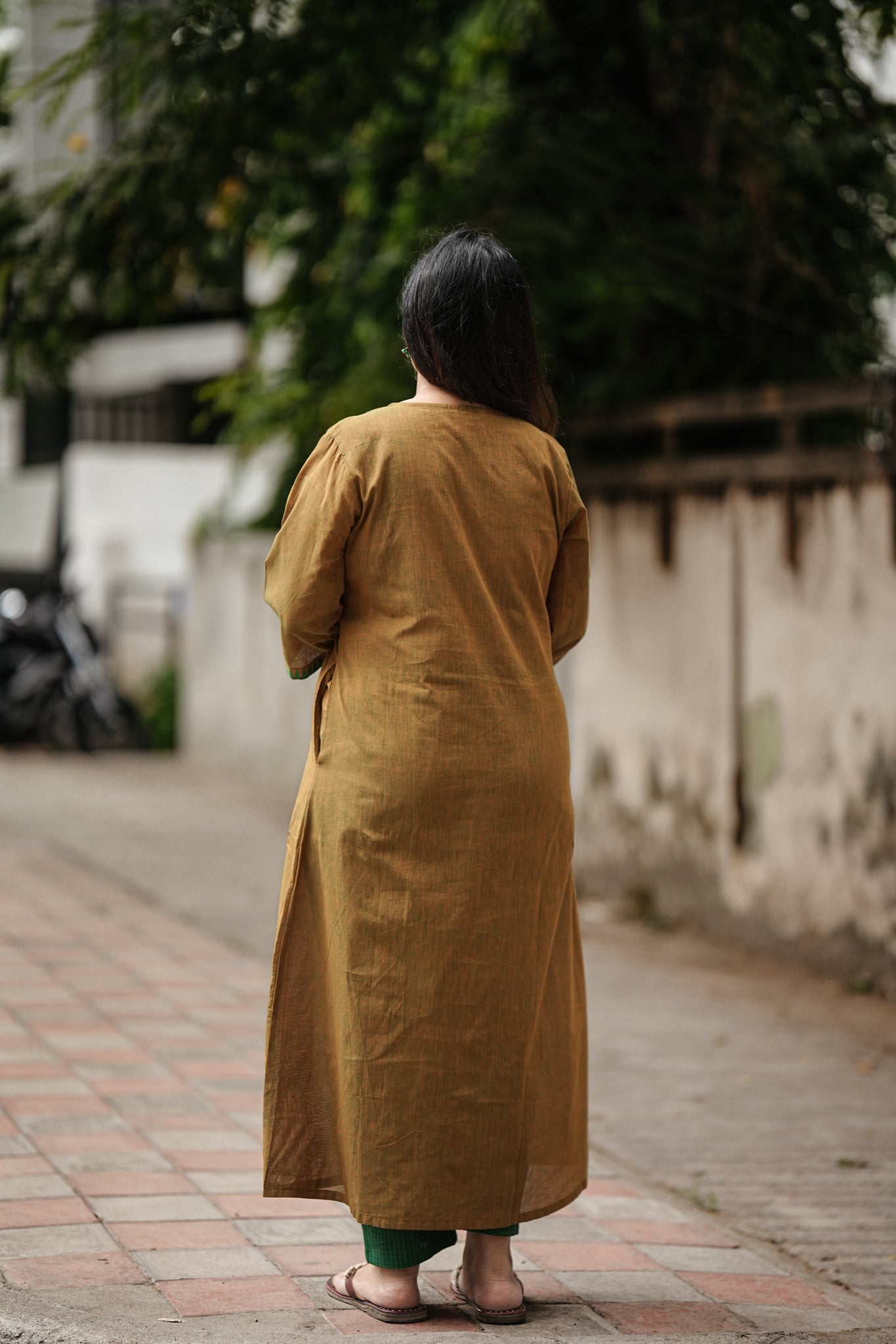 Gold Coast Stitched 2Pc Mangalgiri Cotton Suit Set