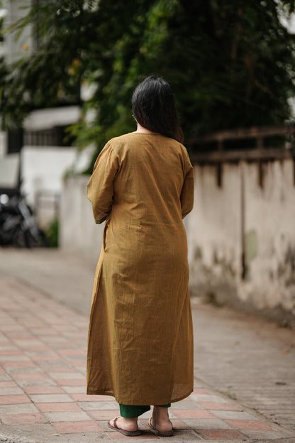 Gold Coast Stitched 2Pc Mangalgiri Cotton Suit Set