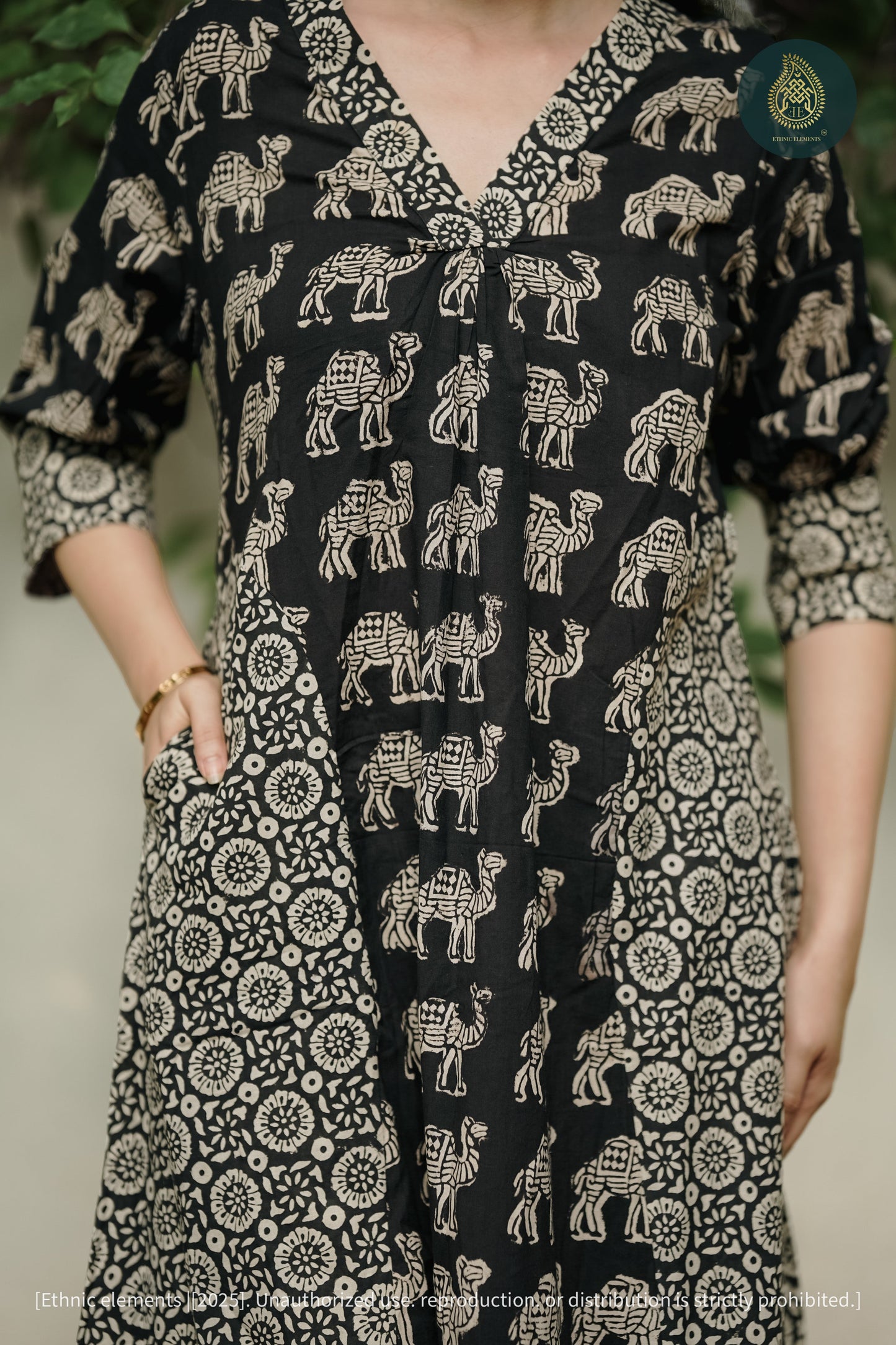 Siyah Cord Set - Hand Block Printed Cotton 2Pc Set