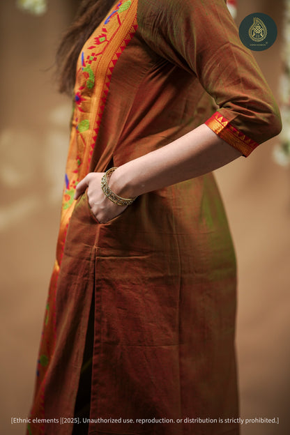Dhani Cord Set - Pathani Cotton 2Pc Set