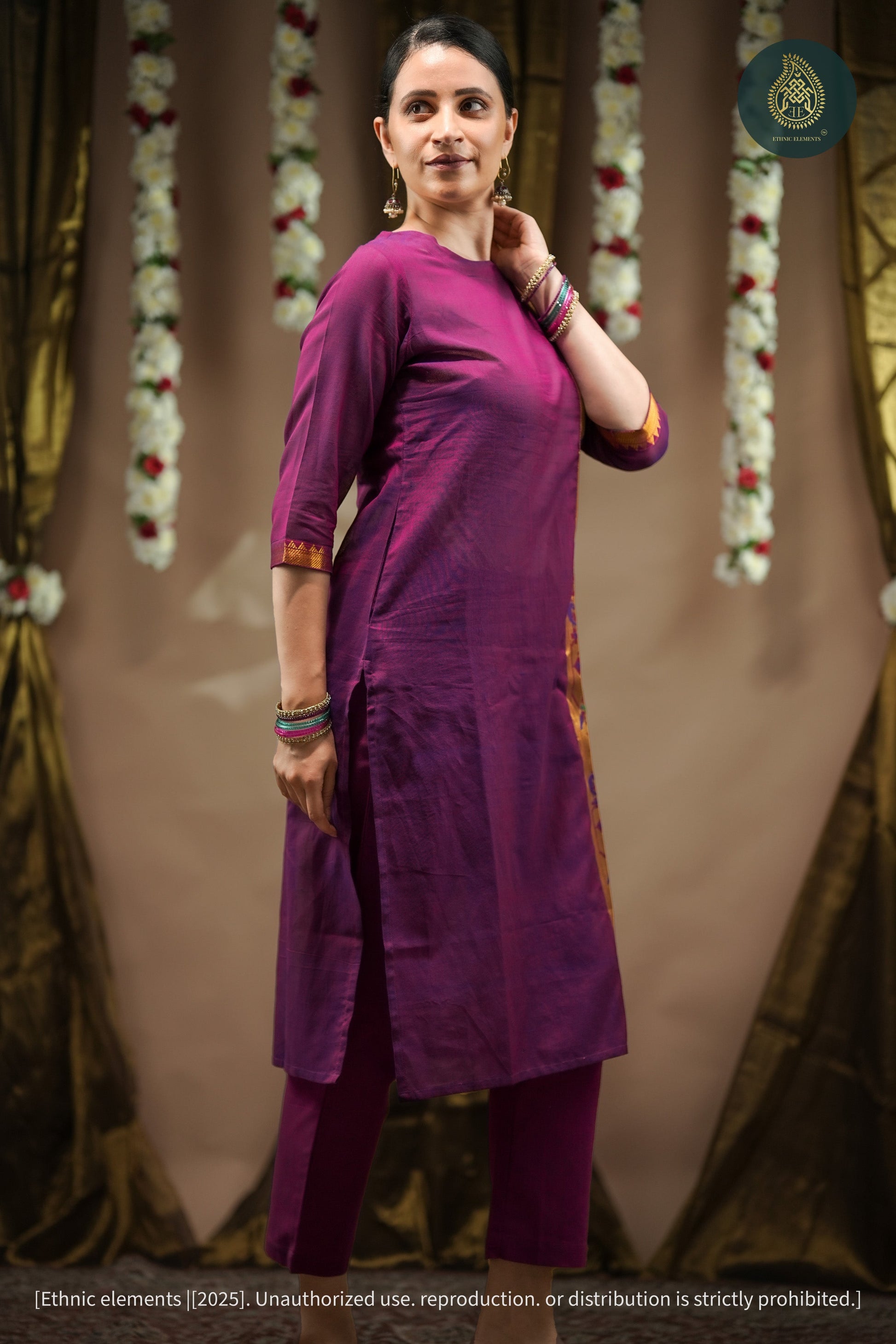 Jamuni Cord Set - Pathani Weaved Cotton 2Pc Set