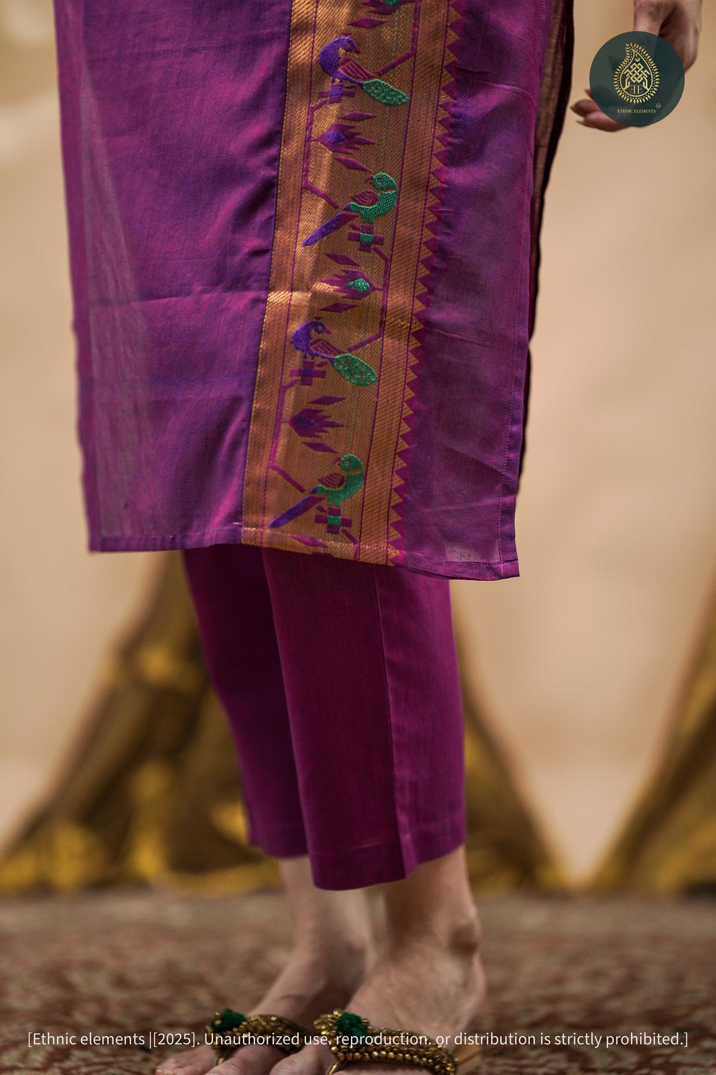 Jamuni Cord Set - Pathani Weaved Cotton 2Pc Set