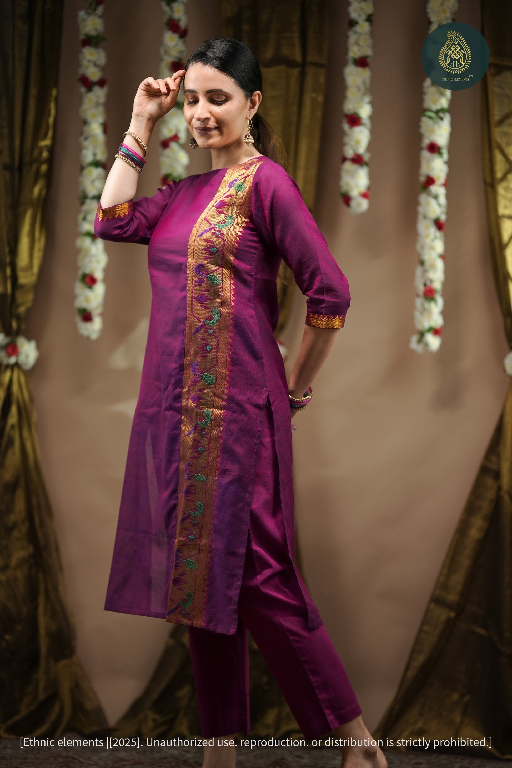 Jamuni Cord Set - Pathani Weaved Cotton 2Pc Set