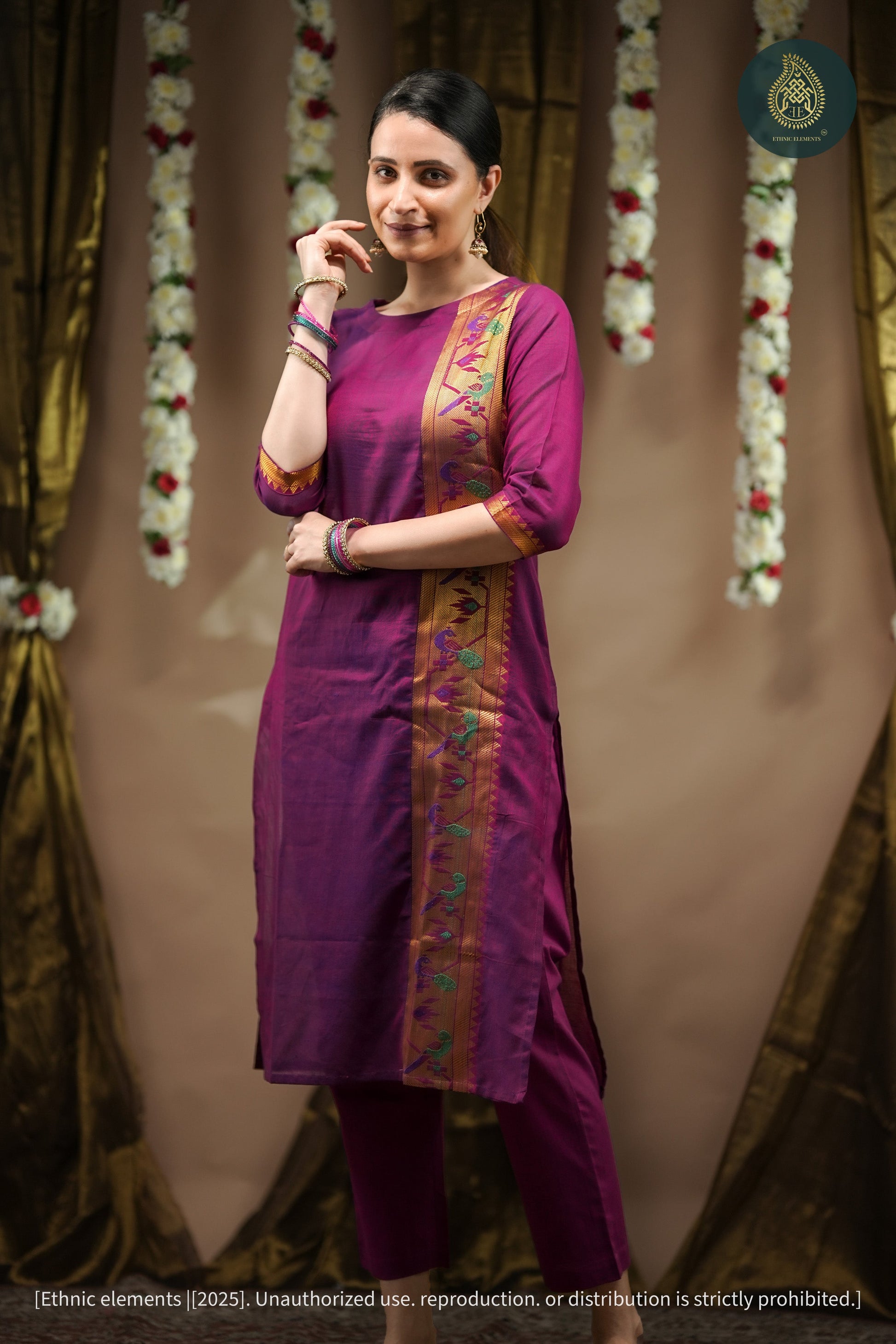 Jamuni Cord Set - Pathani Weaved Cotton 2Pc Set