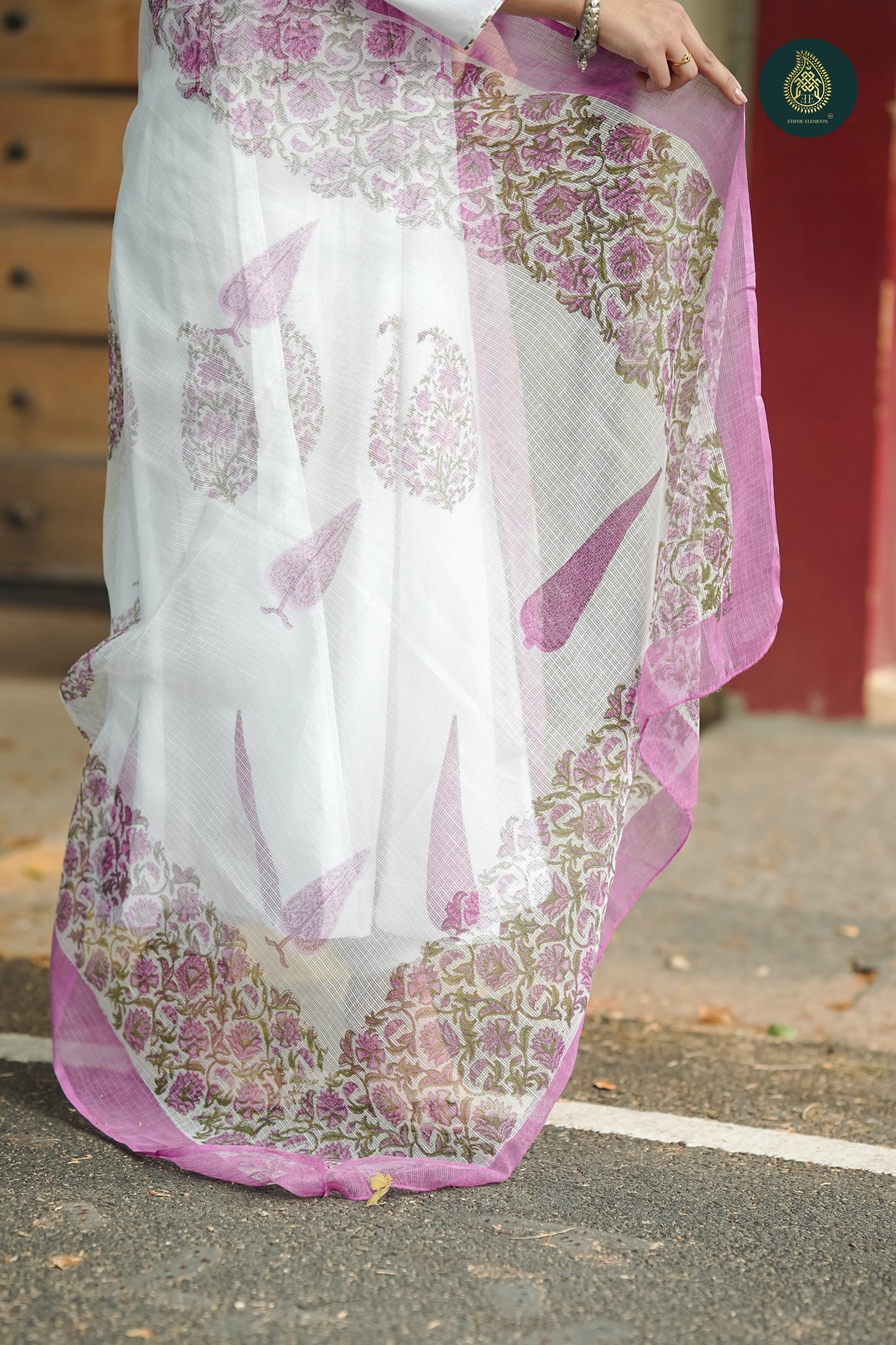 Mughal Galiyar- Handblockprint Cotton 3pc Stitched Suit Set