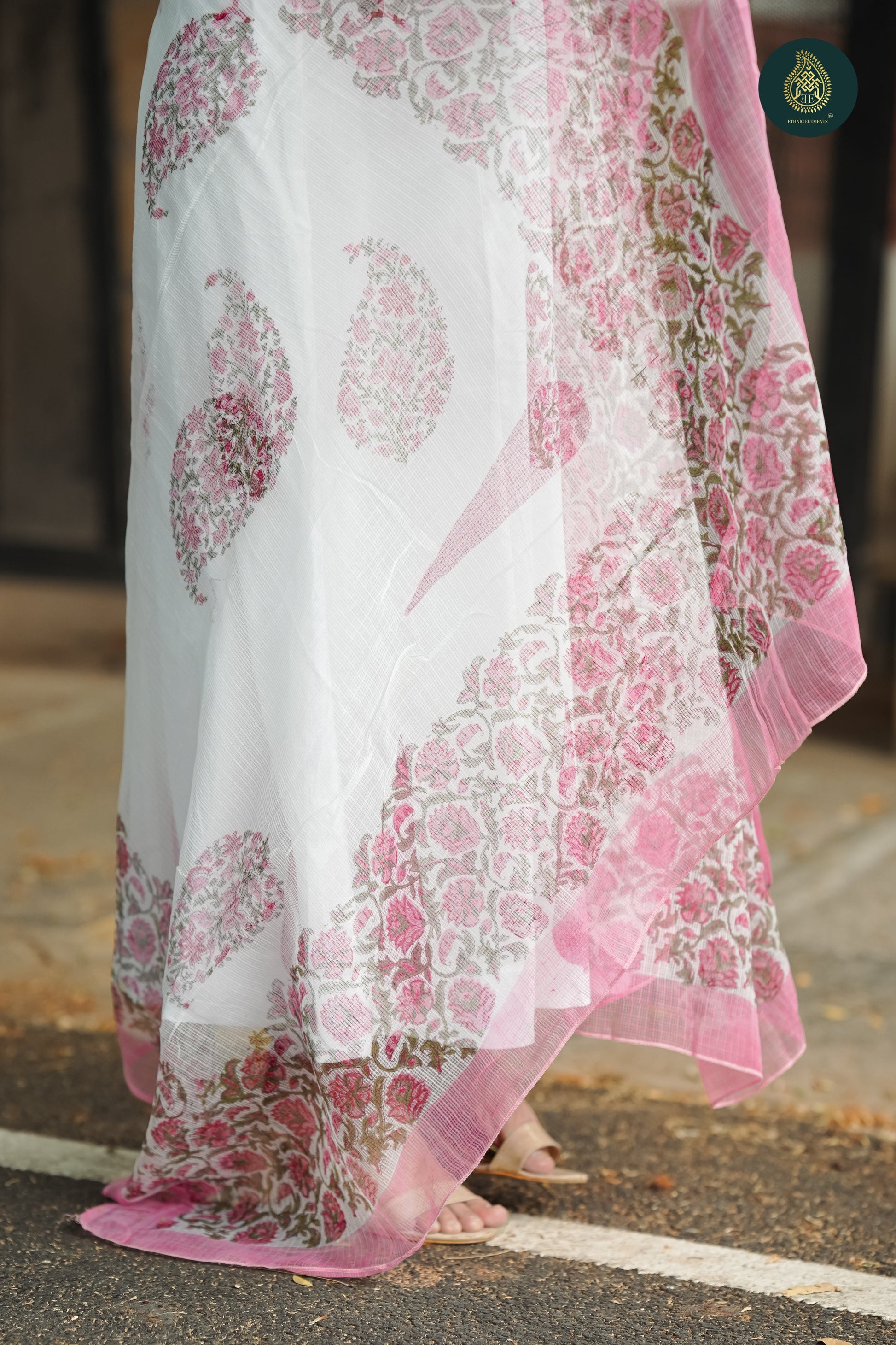 Mughal Rivayat - Handblock Cotton 3Pc stitched Suit Set
