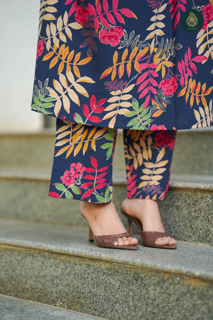 Leafy - Cotton Digital Printed Stitched 2Pc Suit Set