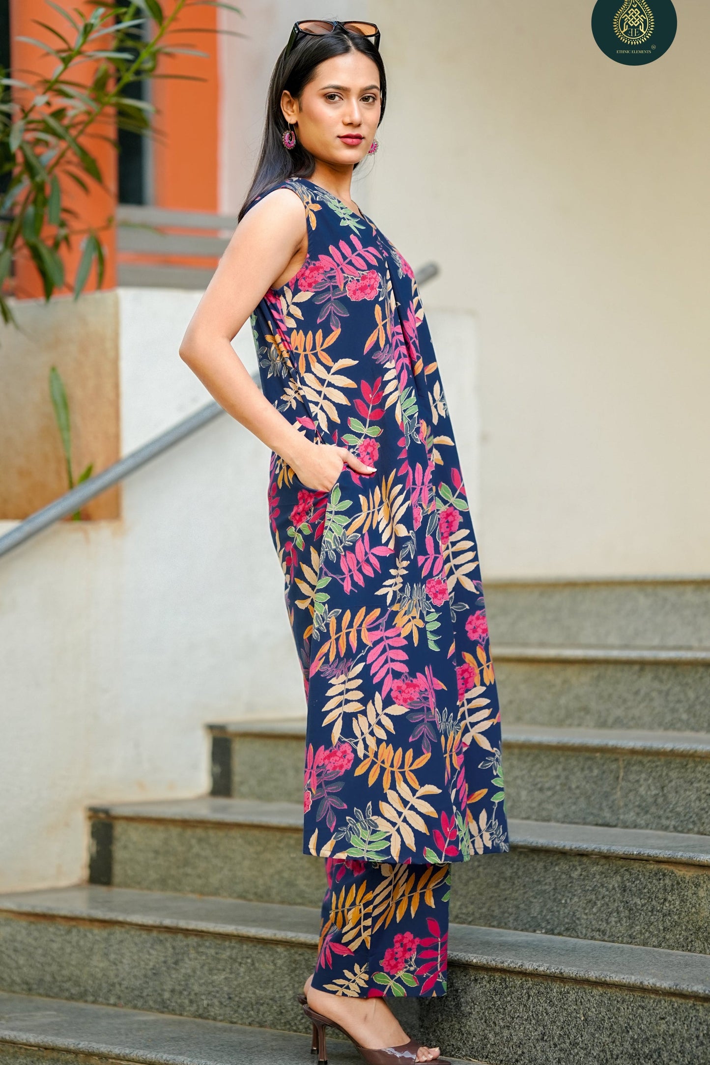 Leafy - Cotton Digital Printed Stitched 2Pc Suit Set