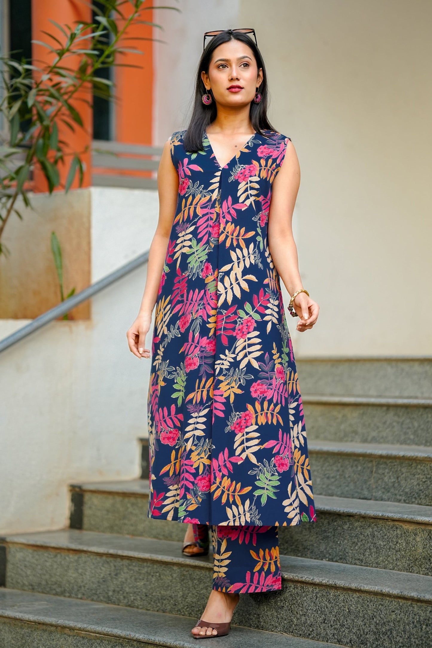 Leafy - Cotton Digital Printed Stitched 2Pc Suit Set