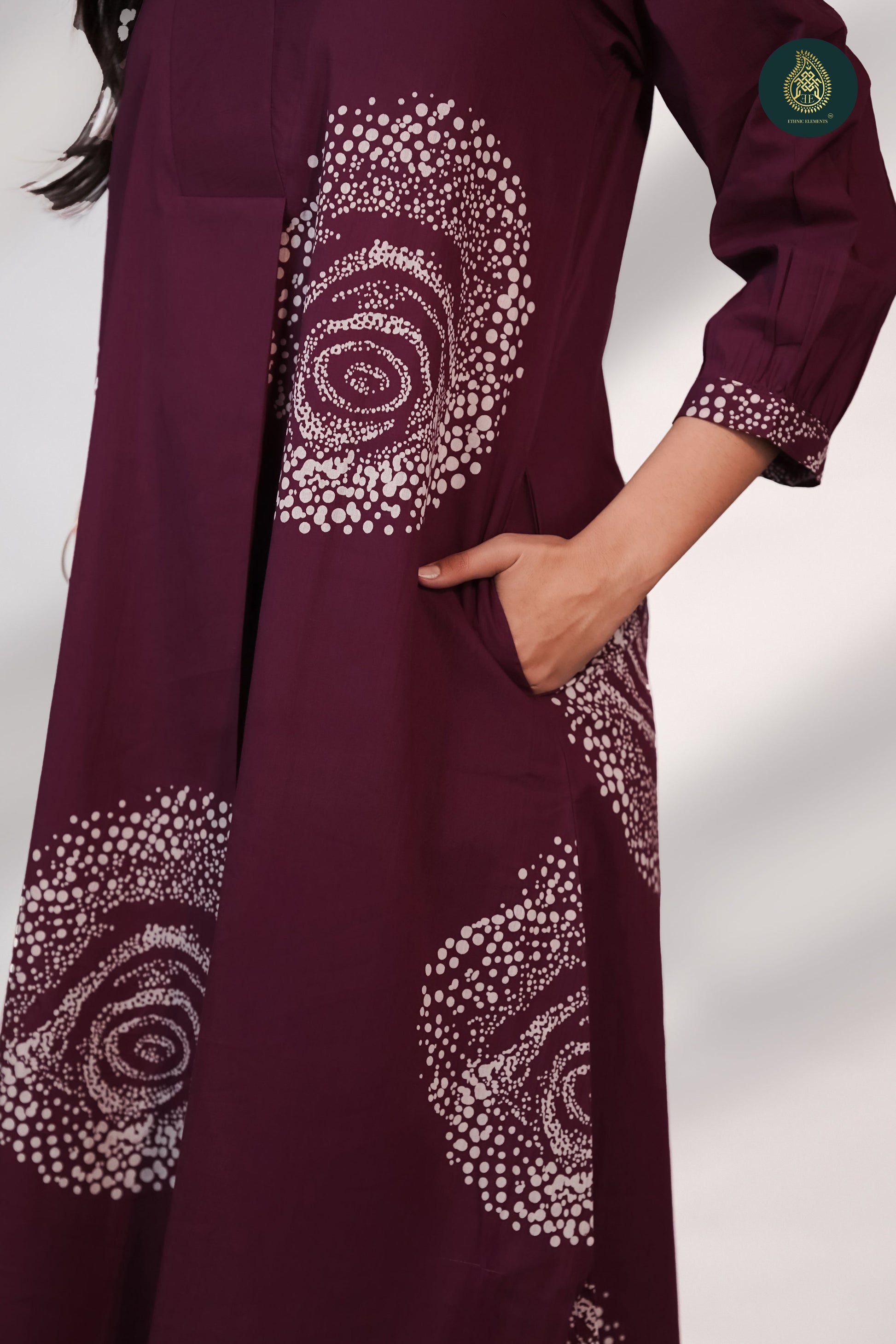 Redwine - Abstract Printed 2Pc Stitched Suit Set