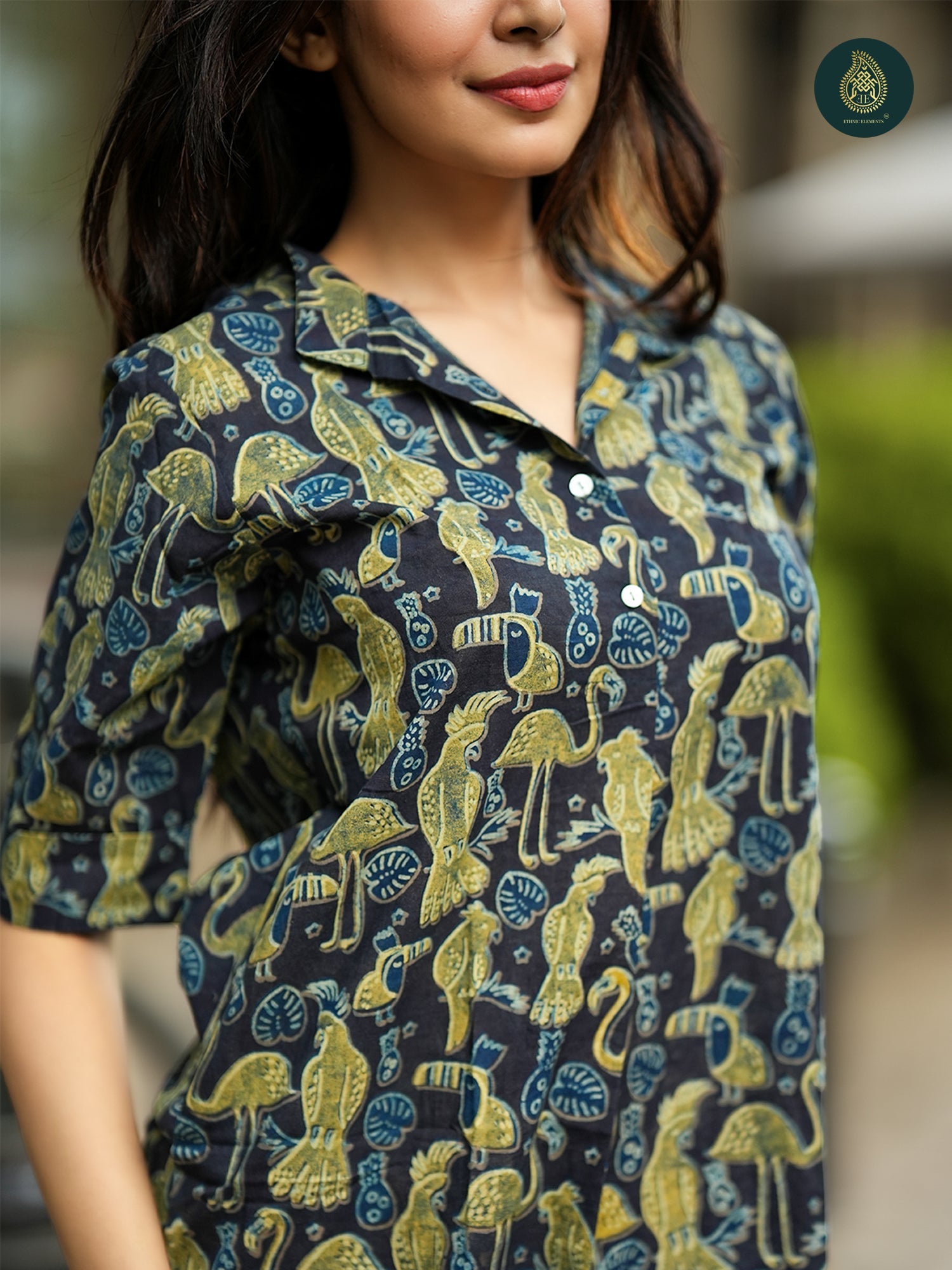 Bagru Flamingo - Handblock Printed Cotton Stitched 2Pc Suit Set