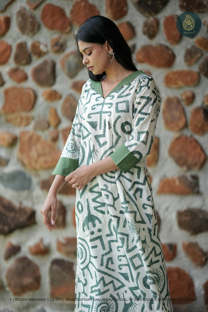 Stitched 2Pc Cotton Suit Set - Sage & Symbol