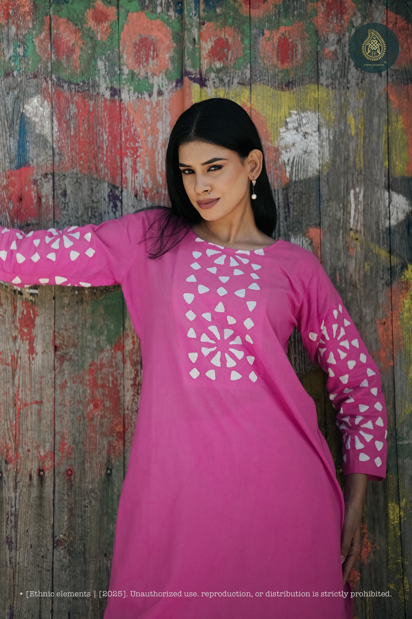 Stitched 2Pc Applique Suit Set - Meher Rose