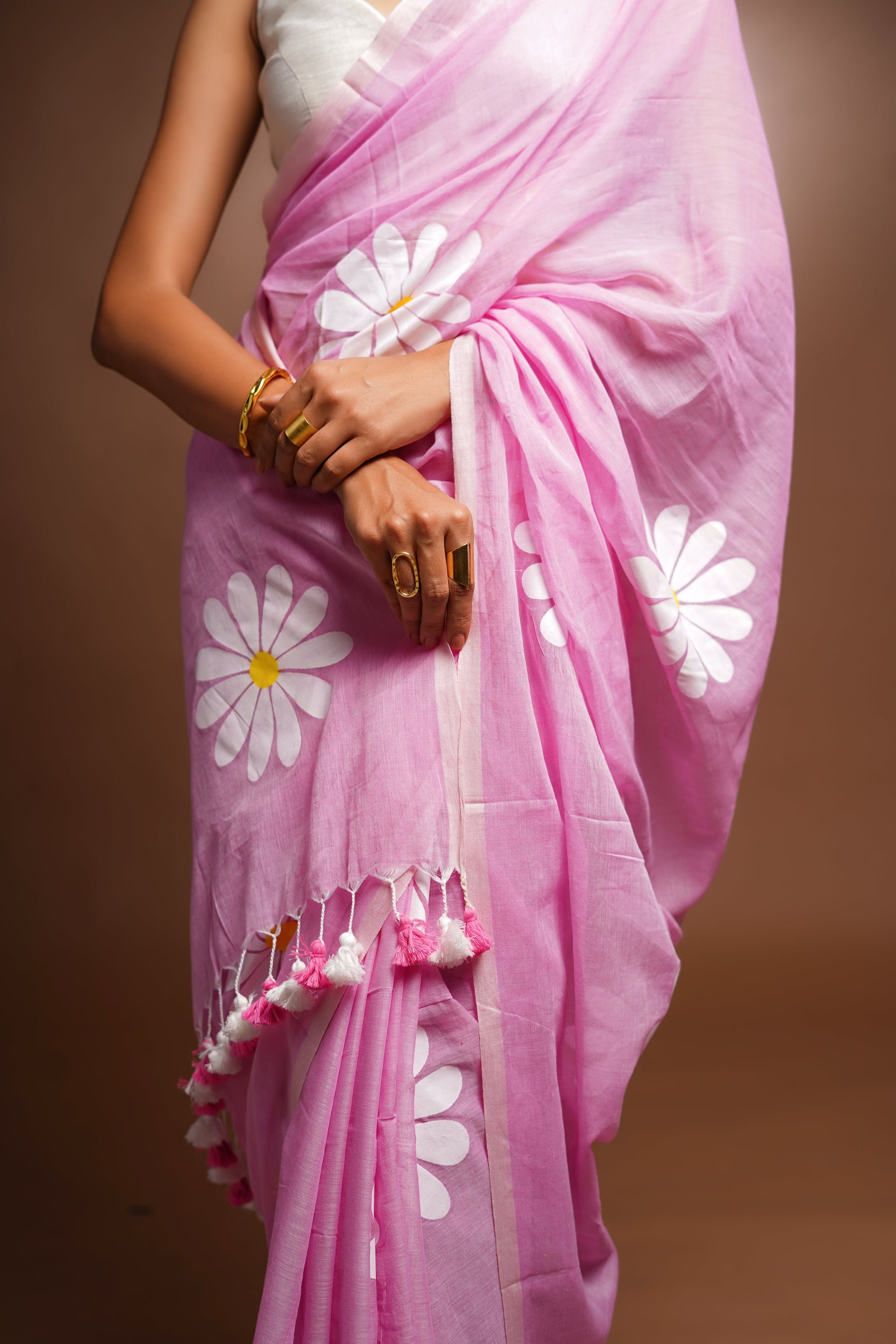Hand Painted Cotton Saree - Consistency