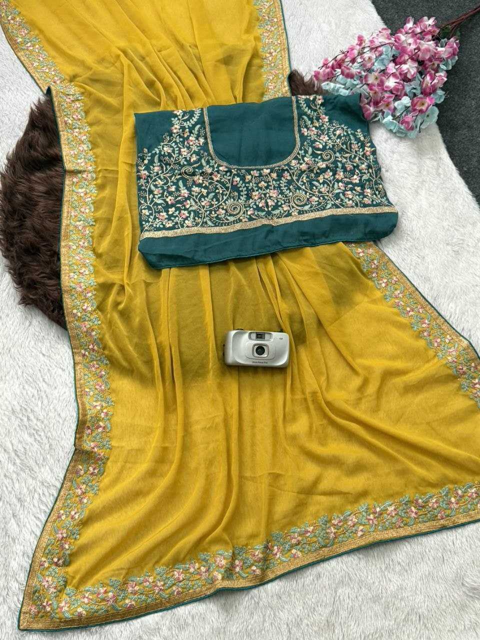 yelloe saree